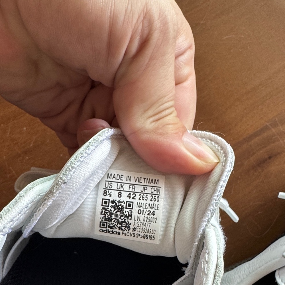 NEW Adidas White and Black Samba Sneakers - Picture 3 of 6